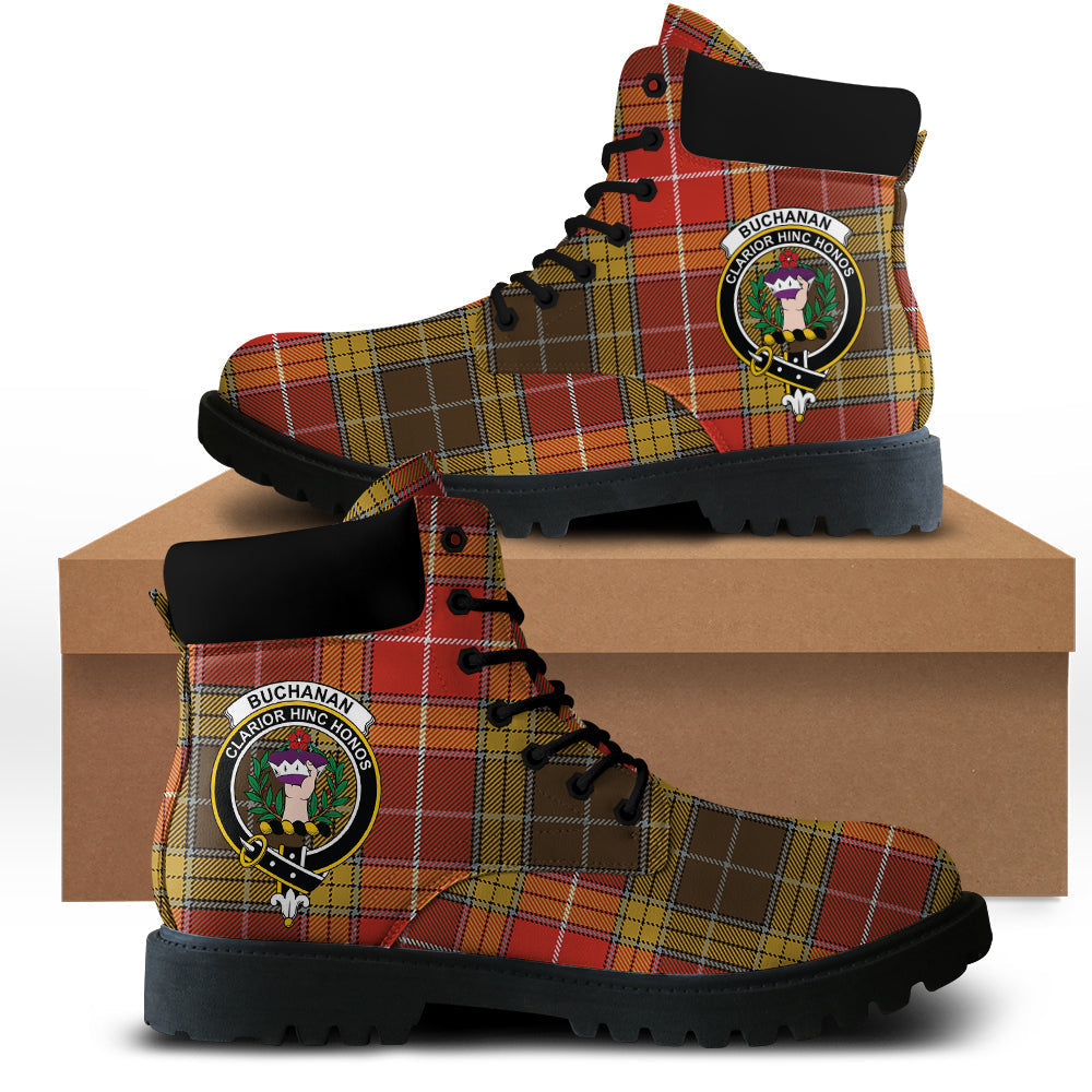 Buchanan Old Set Weathered Tartan Plaid All Season Boots