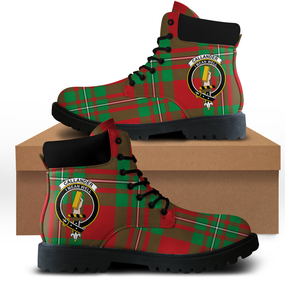 Callander Modern Tartan Plaid All Season Boots