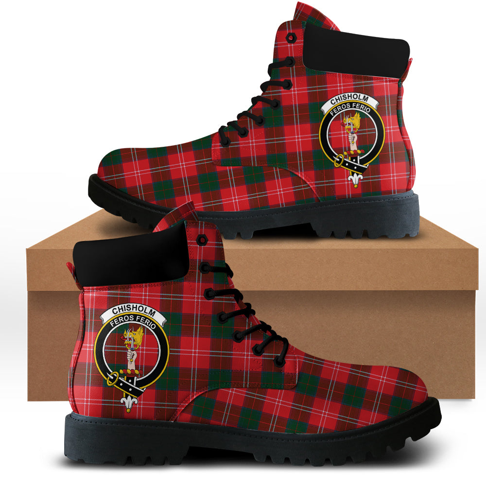 Chisholm Modern Tartan Plaid All Season Boots