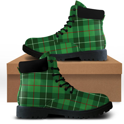 Clephan Tartan Plaid All Season Boots