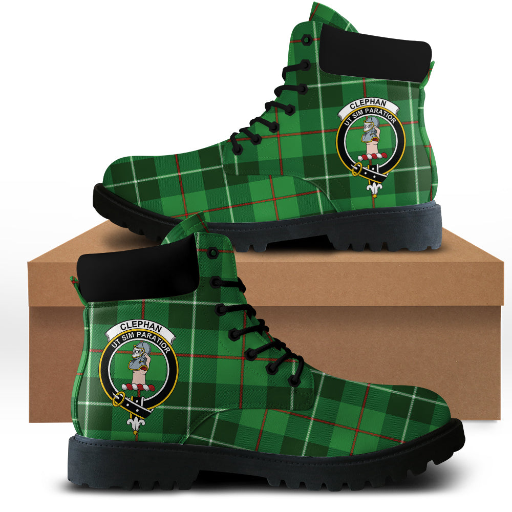 Clephan Tartan Plaid All Season Boots