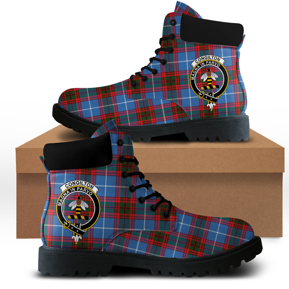 Congilton Tartan Plaid All Season Boots