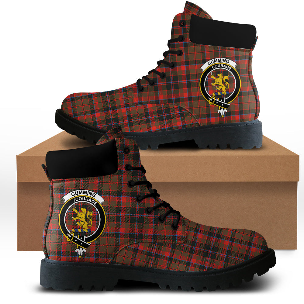 Cumming Hunting Weathered Tartan Plaid All Season Boots