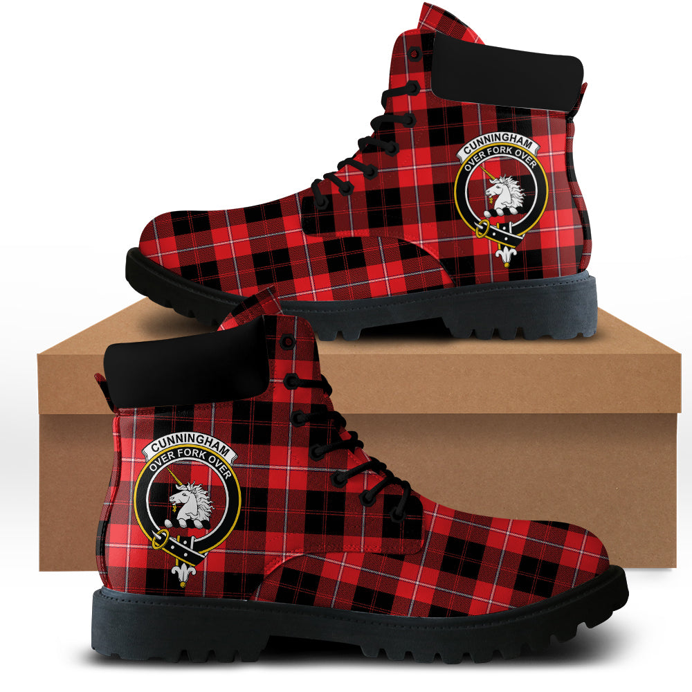 Cunningham Modern Tartan Plaid All Season Boots