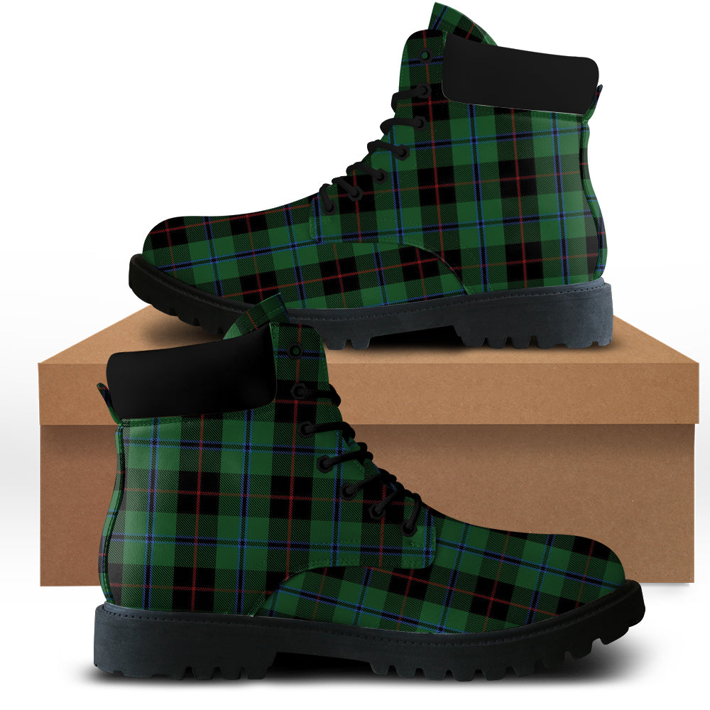 Douglas Black Tartan Plaid All Season Boots