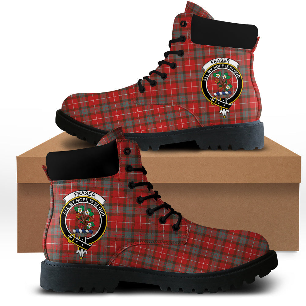 Fraser Weathered Tartan Plaid All Season Boots