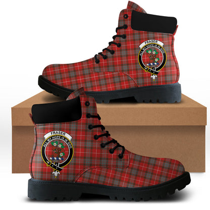 Fraser Weathered Tartan Plaid All Season Boots