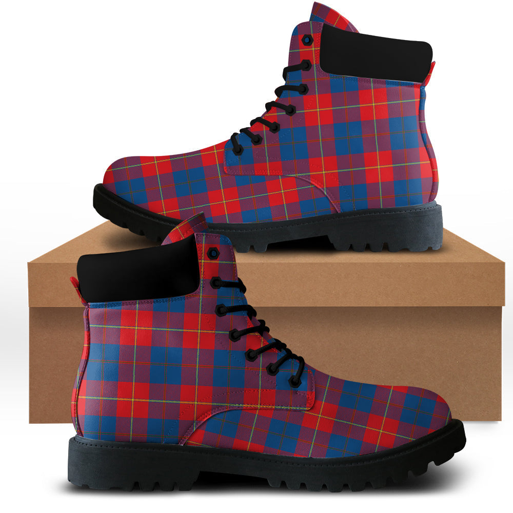 Galloway Red Tartan Plaid All Season Boots