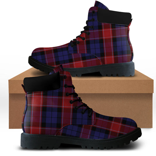 Graham of Menteith Red Tartan Plaid All Season Boots