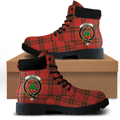 Grant Weathered Tartan Plaid All Season Boots