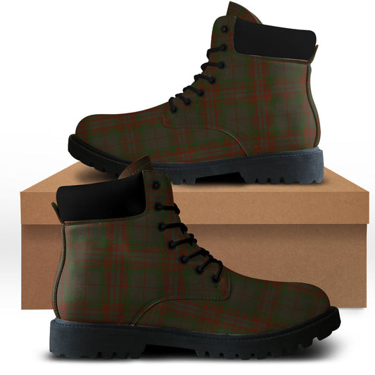 Gray Tartan Plaid All Season Boots