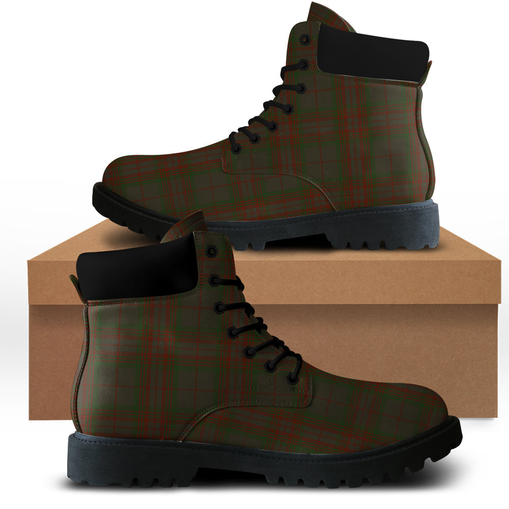 Gray Tartan Plaid All Season Boots