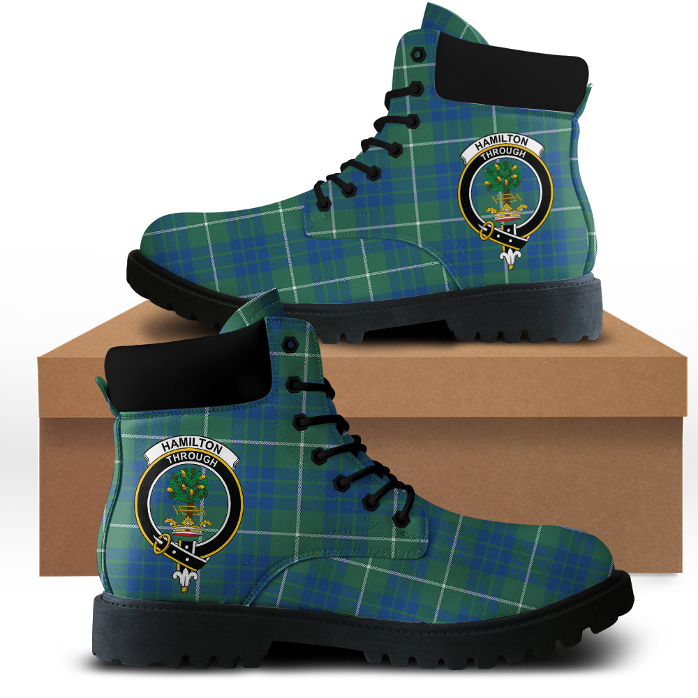 Hamilton Hunting Ancient Tartan Plaid All Season Boots