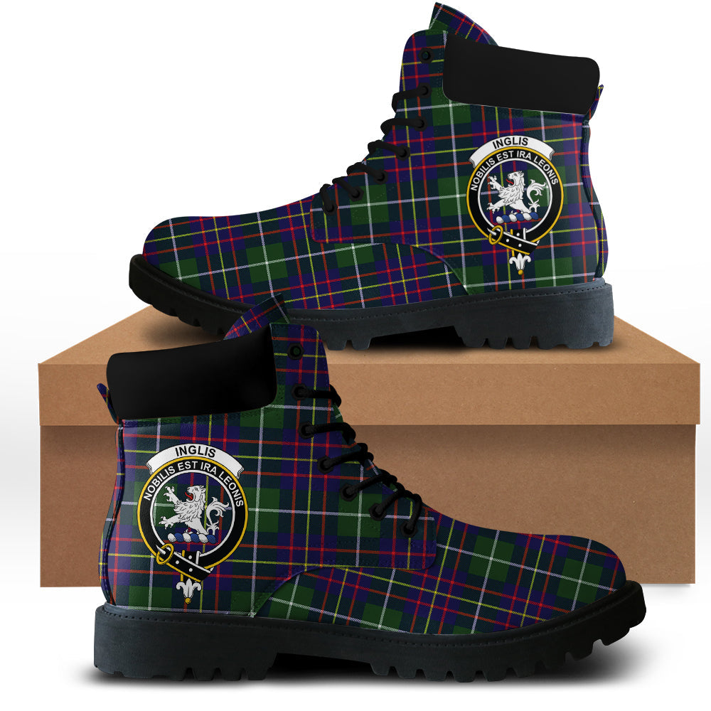 Inglis Modern Tartan Plaid All Season Boots