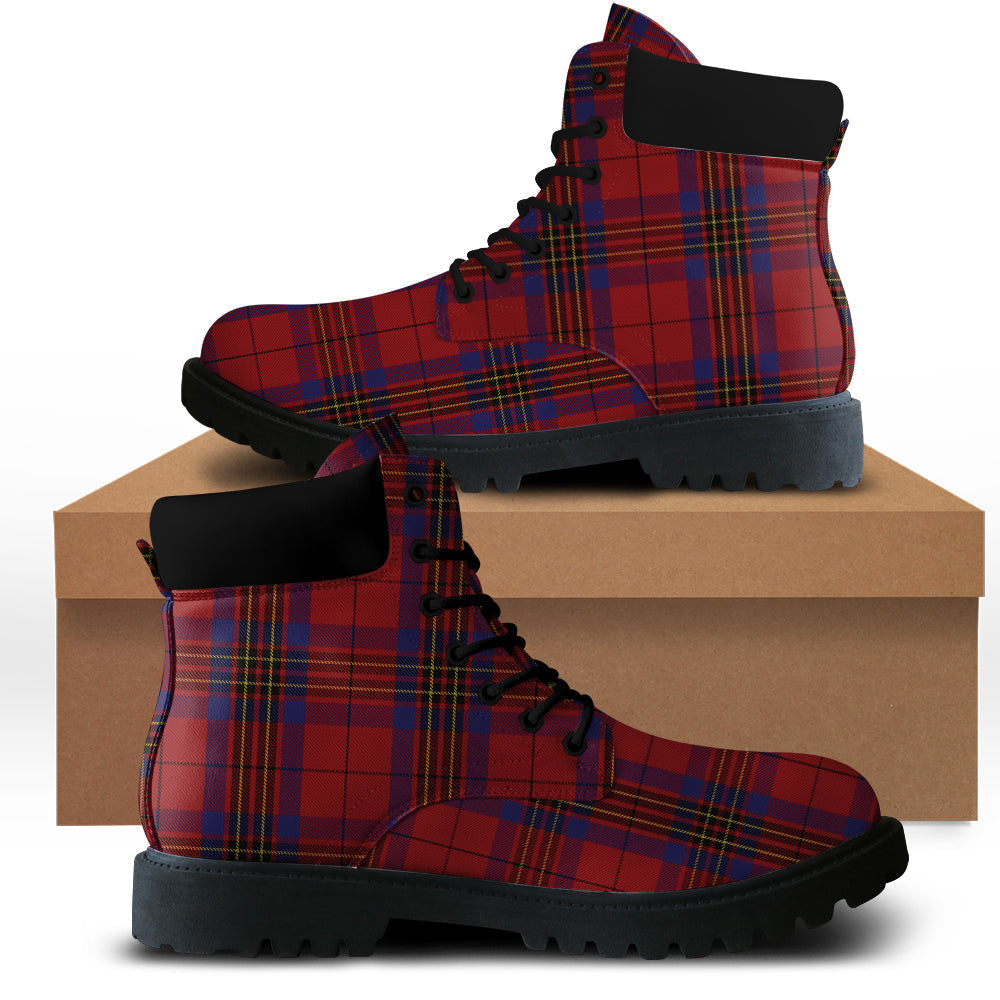 Leslie Red Tartan Plaid All Season Boots