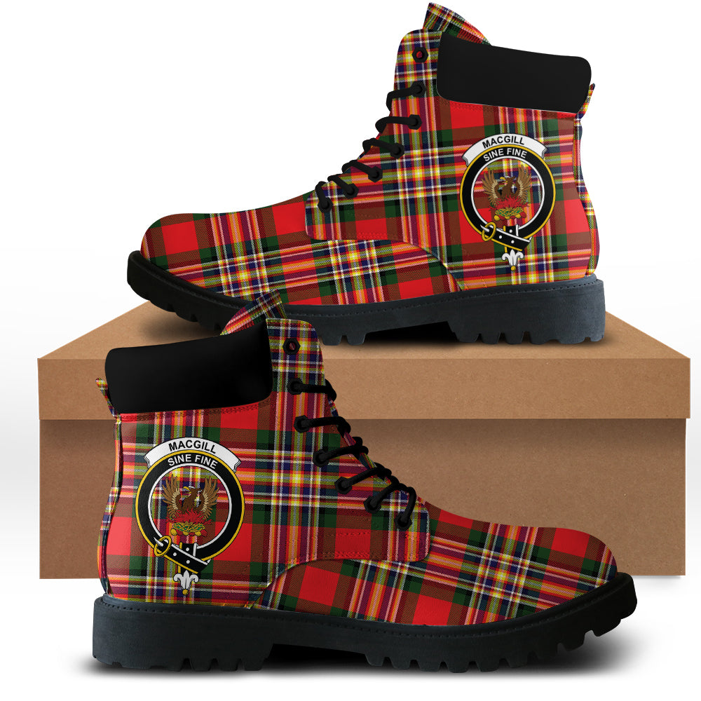 MacGill Modern Tartan Plaid All Season Boots