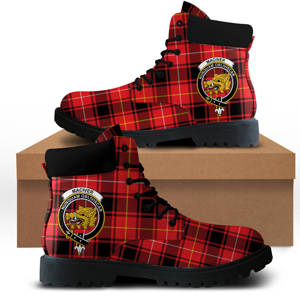 MacIver Modern Tartan Plaid All Season Boots