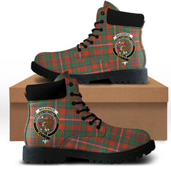MacKinnon Ancient Tartan Plaid All Season Boots
