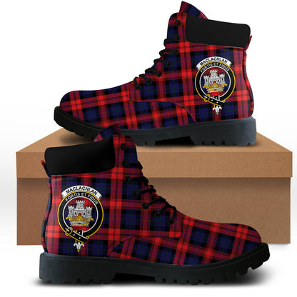 MacLachlan Modern Tartan Plaid All Season Boots