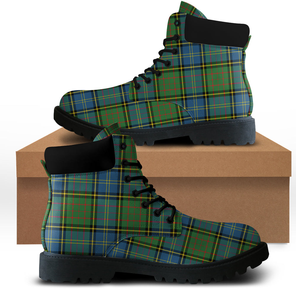 MacMillan Hunting Ancient Tartan Plaid All Season Boots