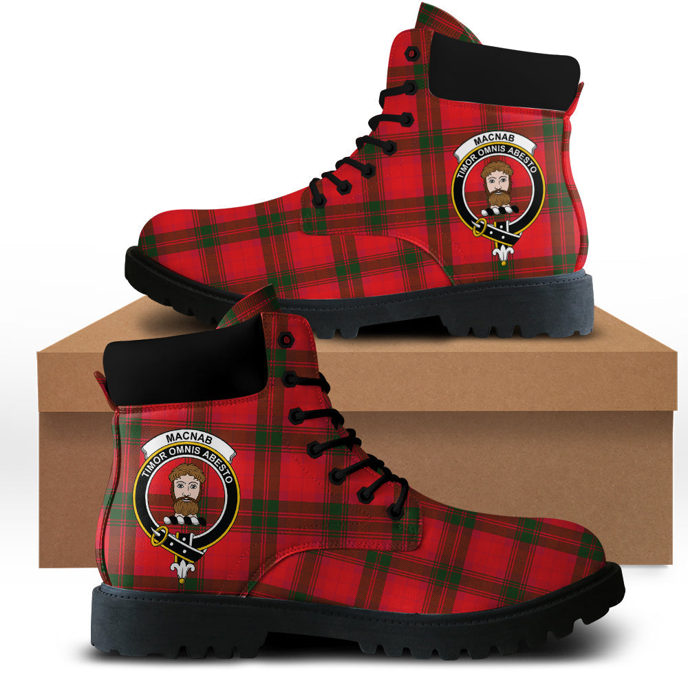 MacNab Modern Tartan Plaid All Season Boots