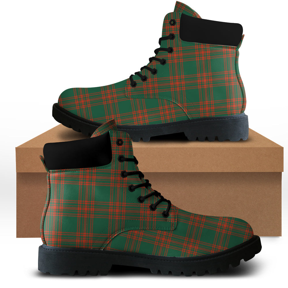 Menzies Green Ancient Tartan Plaid All Season Boots