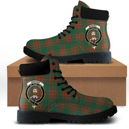 Menzies Green Ancient Tartan Plaid All Season Boots