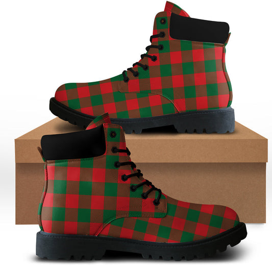 Moncrieff Modern Tartan Plaid All Season Boots