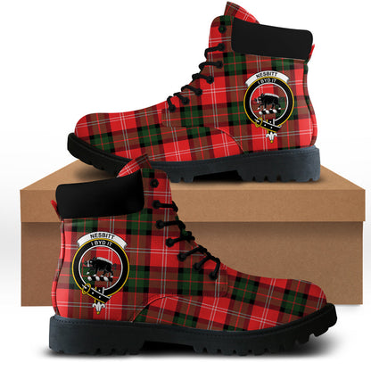 Nesbitt Modern Tartan Plaid All Season Boots