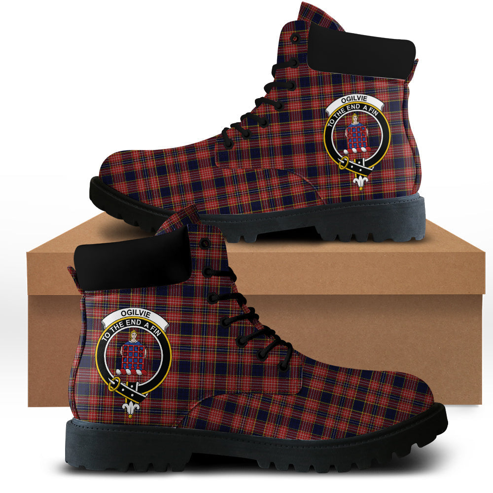 Ogilvie (Ogilvy) Tartan Plaid All Season Boots