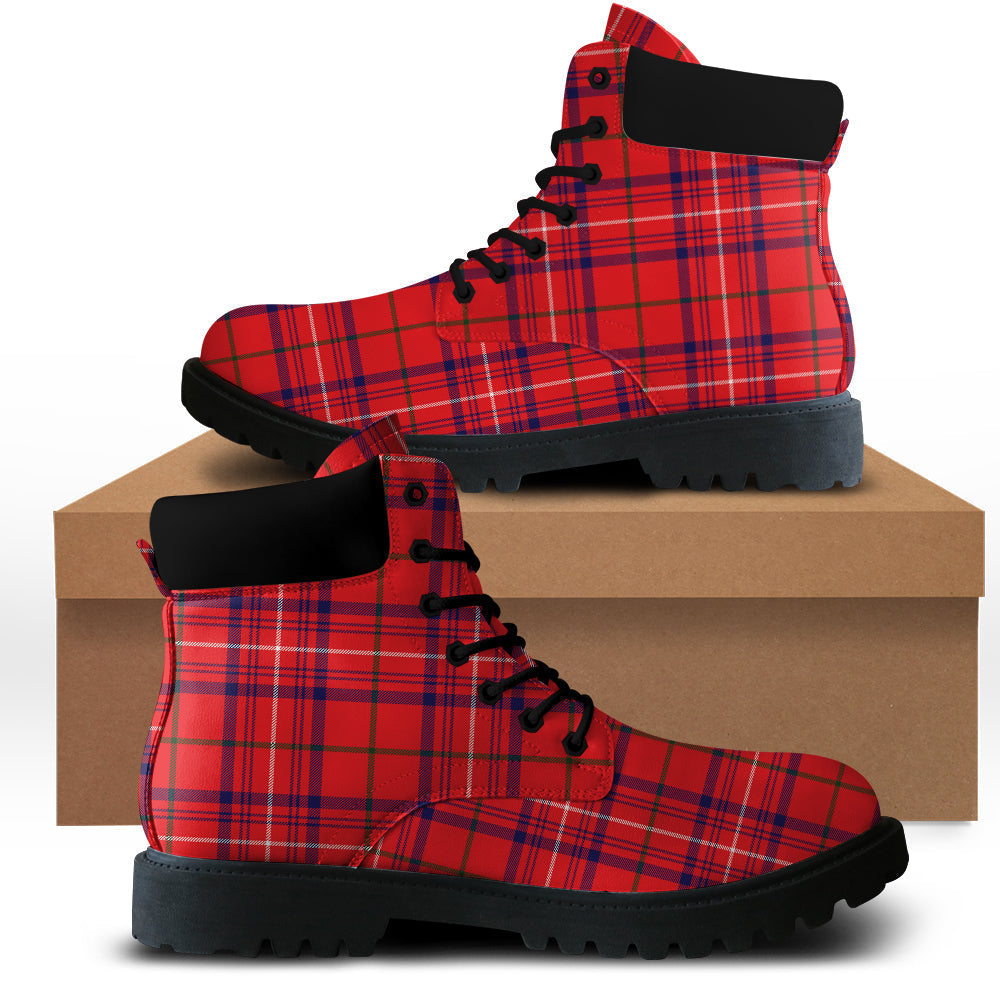 Rose Modern Tartan Plaid All Season Boots