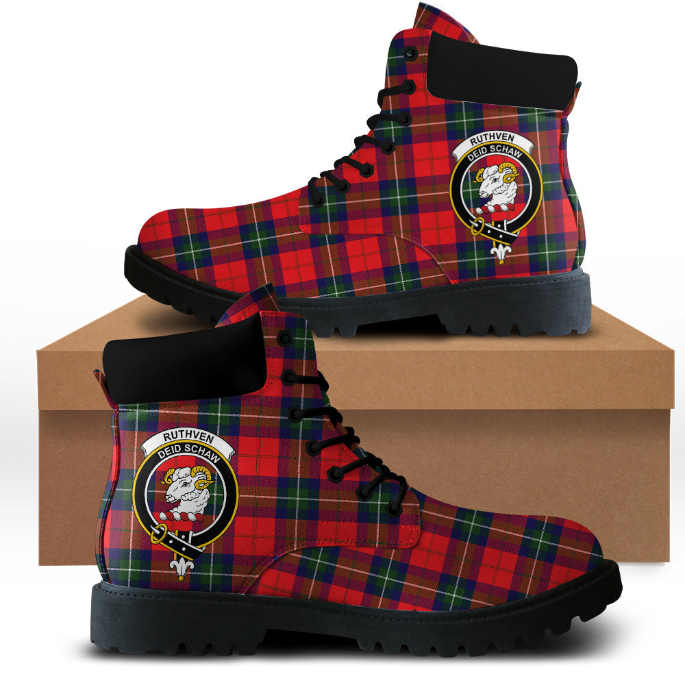 Ruthven Modern Tartan Plaid All Season Boots