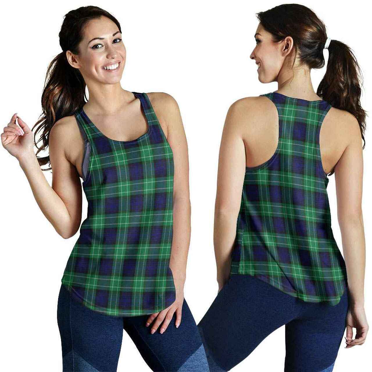 Abercrombie Tartan Plaid Women Racerback Tank