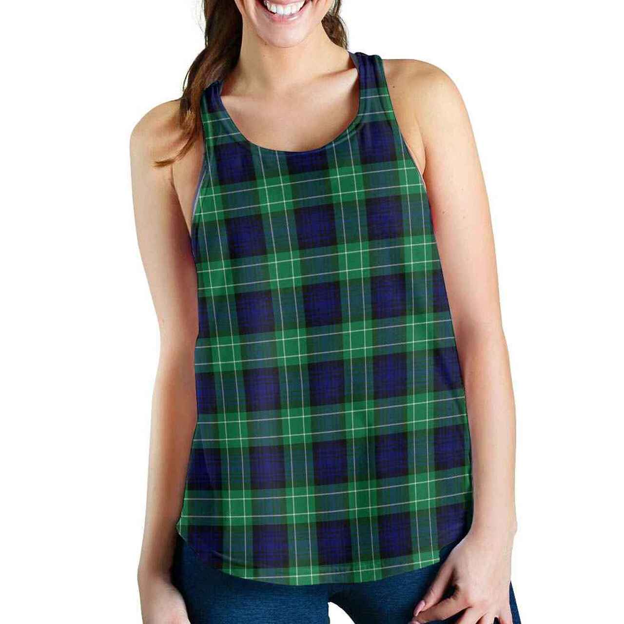 Abercrombie Tartan Plaid Women Racerback Tank