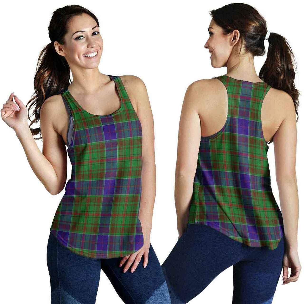 Adam Tartan Plaid Women Racerback Tank