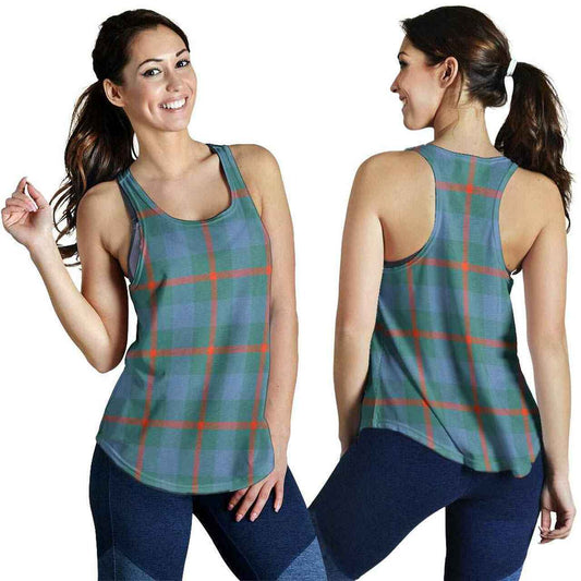 Agnew Ancient Tartan Plaid Women Racerback Tank