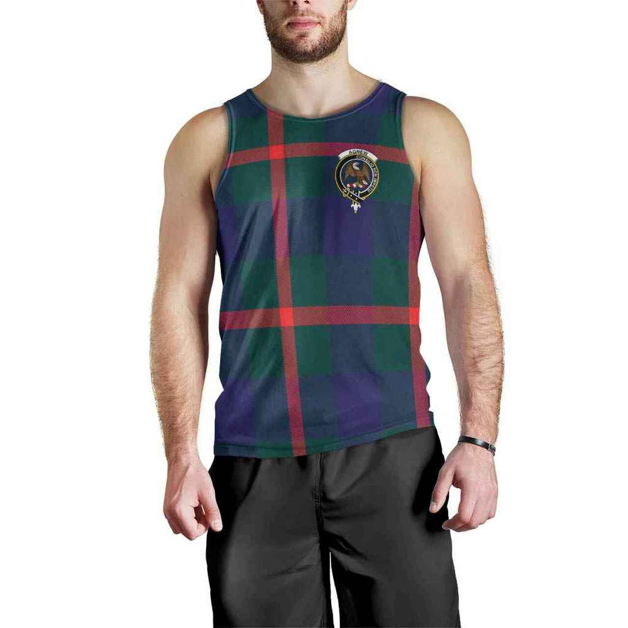 Agnew Tartan Crest Men Tank Top