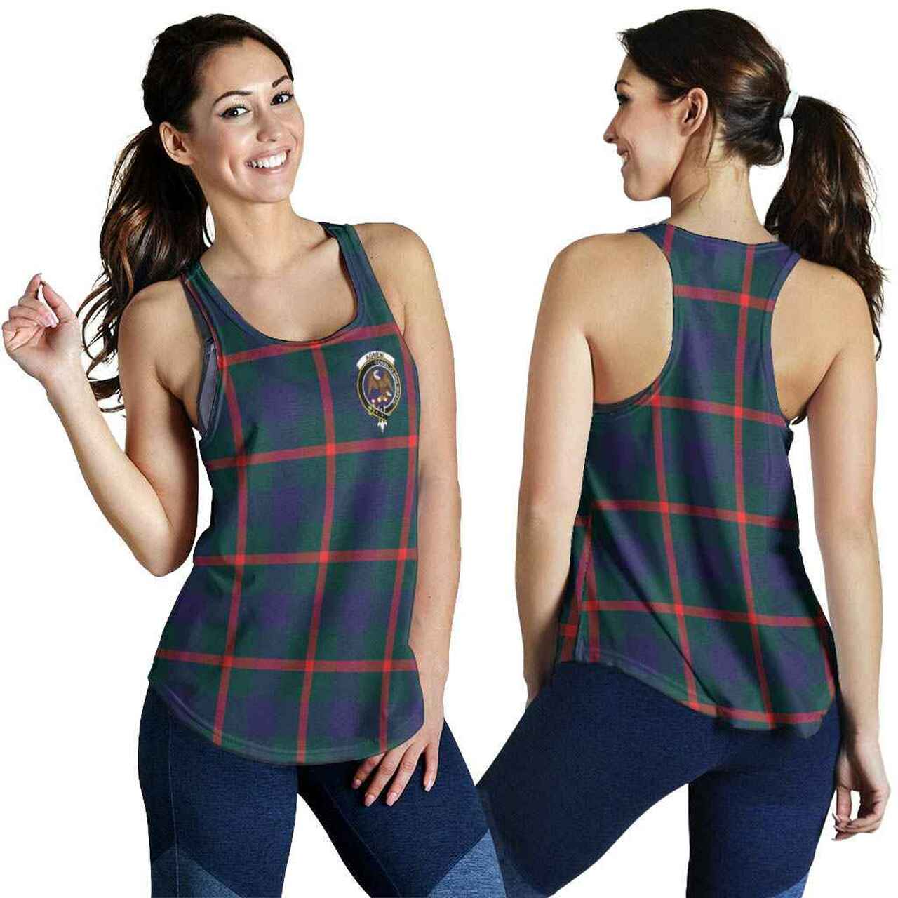Agnew Tartan Crest Women Racerback Tank
