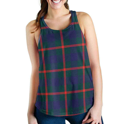 Agnew Modern Tartan Plaid Women Racerback Tank