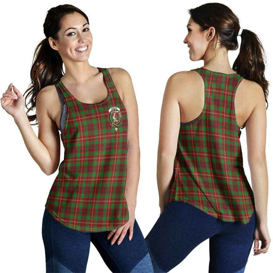 Ainslie Tartan Crest Women Racerback Tank