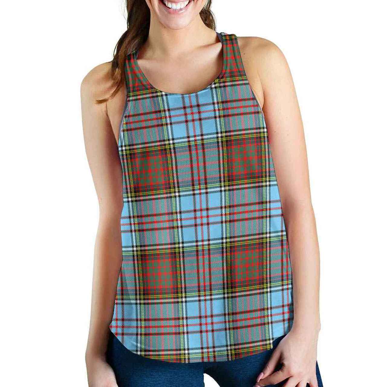 Anderson Ancient Tartan Plaid Women Racerback Tank