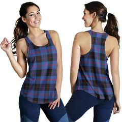 Angus Modern Tartan Plaid Women Racerback Tank