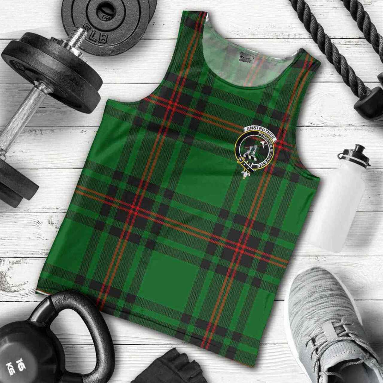 Anstruther Tartan Crest Men Tank Top