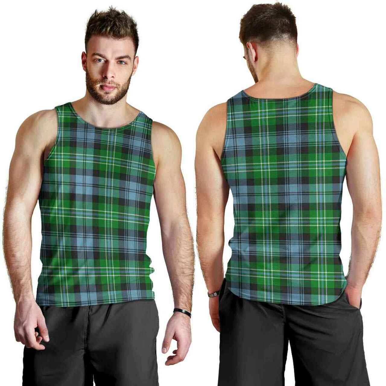 Arbuthnot Ancient Tartan Plaid Men Tank Top