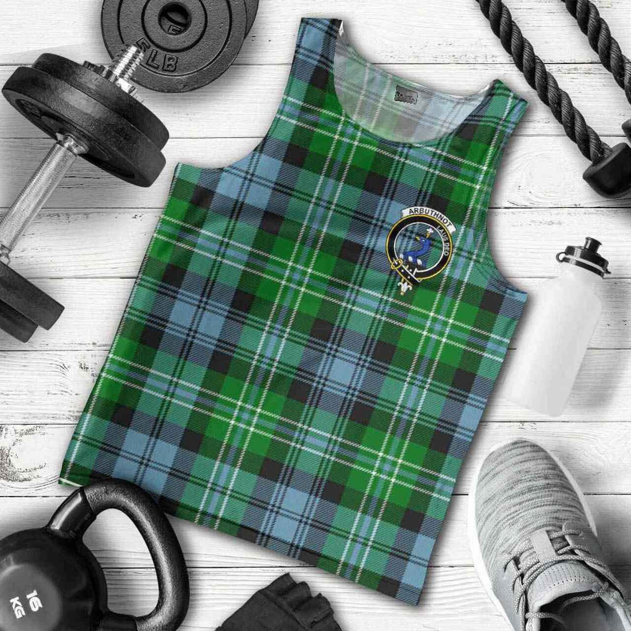 Arbuthnot Tartan Crest Men Tank Top