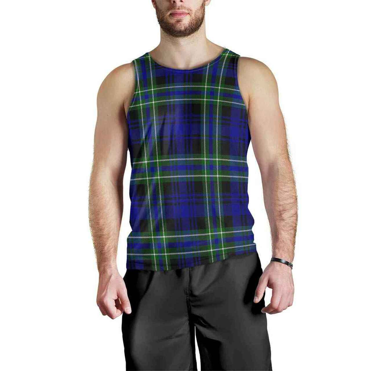 Arbuthnot Modern Tartan Plaid Men Tank Top