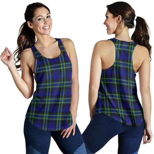 Arbuthnot Modern Tartan Plaid Women Racerback Tank