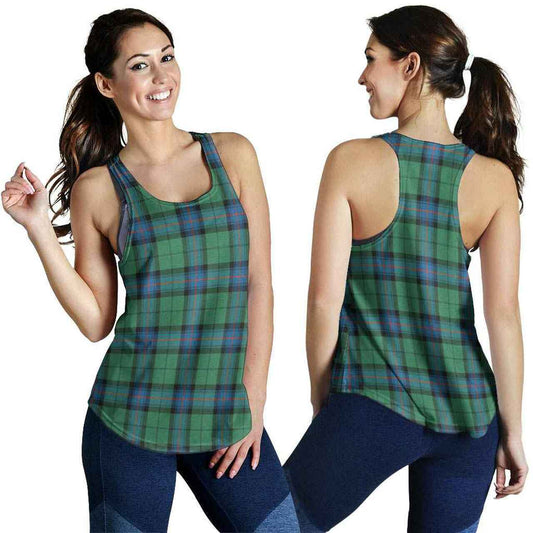 Armstrong Ancient Tartan Plaid Women Racerback Tank