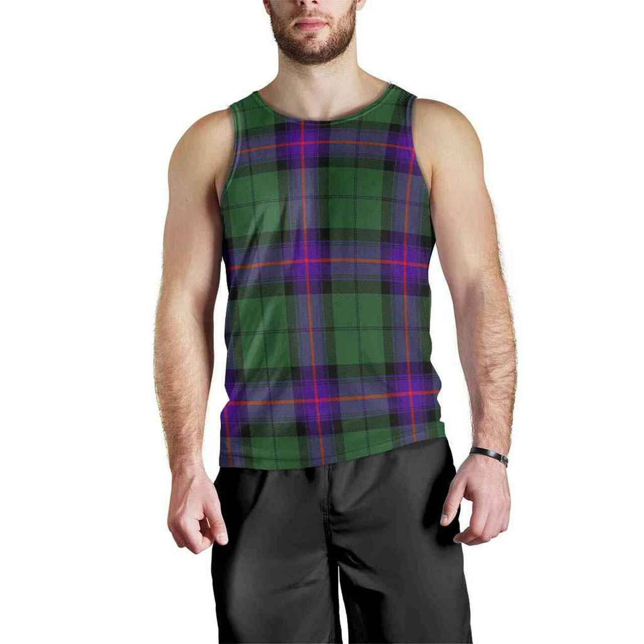 Armstrong Modern Tartan Plaid Men Tank Top