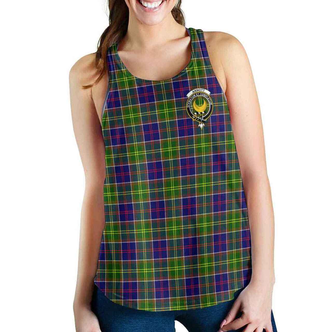 Arnott Tartan Crest Women Racerback Tank